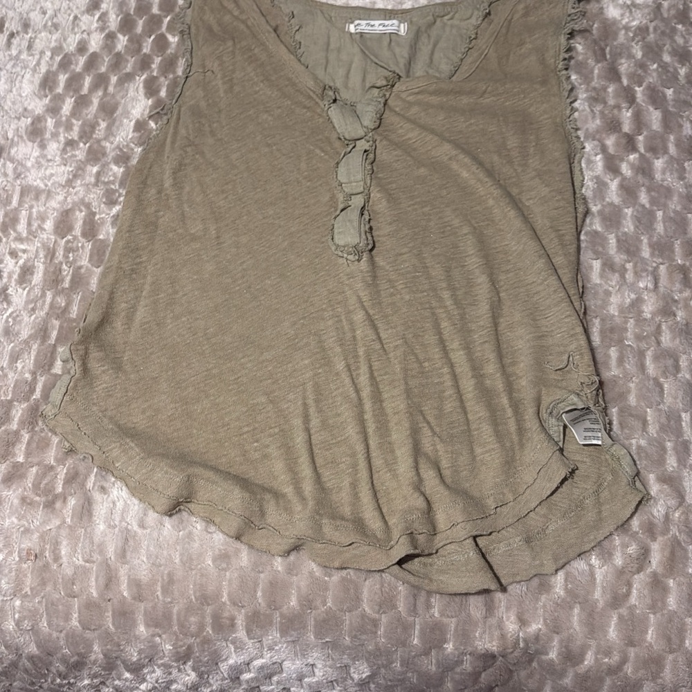 We the Free Olive Green Sleeveless Top
